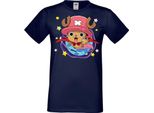 Maglietta Da Uomo Manga Anime One Manga Piece Anime Tony Tony Chopper, Man S , Bleu Foncé