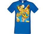 Maglietta Da Uomo Manga Anime Saint Anime Seiya Knights Of The Zodiac Saint Anime Seiya Knights Of The Zodiac, Man S , Bleu