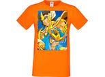 Maglietta Da Uomo Manga Anime Saint Anime Seiya Knights Of The Zodiac Saint Anime Seiya Knights Of The Zodiac, Man 2XL , Orange