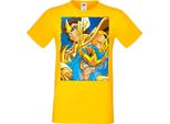 Maglietta Da Uomo Manga Anime Saint Anime Seiya Knights Of The Zodiac Saint Anime Seiya Knights Of The Zodiac, Man 3XL , Jaune