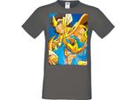 Maglietta Da Uomo Manga Anime Saint Anime Seiya Knights Of The Zodiac Saint Anime Seiya Knights Of The Zodiac, Man L , Grigio Scuro