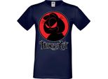 Maglietta Da Uomo Manga Anime Thundercats Garfield Garfield, Man L , Bleu Foncé