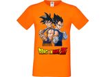 Maglietta Da Uomo Anime Manga Dragon Anime Manga Ball Z 01 Goku Vegeta, Man M , Orange