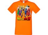 Maglietta Da Uomo Anime Manga Dragon Anime Manga Ball Z 12 Z-Fighters, Man 3XL , Orange