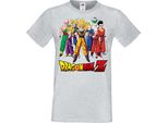 Maglietta Da Uomo Anime Manga Dragon Anime Manga Ball Z 12 Z-Fighters, Man Xl , Gris