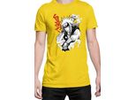 Maglietta Da Uomo Naruto Jiraiya 04, Man Xl , Jaune