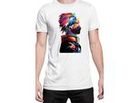 Maglietta Da Uomo Naruto Kakashi Hatake 06, Man 5XL , Blanc