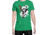 Maglietta Da Uomo Naruto Jiraiya 04, Man 2XL , Vert