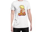 Maglietta Da Uomo Naruto Naruto 06, Man 5XL , Blanc