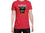 Maglietta Da Uomo Naruto Kakashi Hatake 09, Man S , Rouge