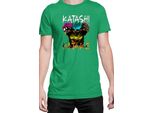 Maglietta Da Uomo Naruto Kakashi Hatake 09, Man 2XL , Vert