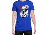 Maglietta Da Uomo Naruto Jiraiya 04, Man 2XL , Bleu