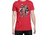Maglietta Da Uomo Naruto Team 7 04, Man 3XL , Rouge