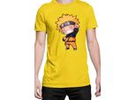 Maglietta Da Uomo Naruto Naruto Chibi, Man 3XL , Jaune