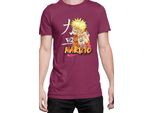 Maglietta Da Uomo Naruto Naruto 06, Man L , Bordeaux