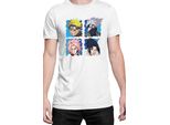 Maglietta Da Uomo Naruto Team 7 03, Man 4XL , Blanc