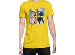Maglietta Da Uomo Naruto Team 7 03, Man 3XL , Jaune