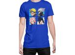 Maglietta Da Uomo Naruto Team 7 03, Man 3XL , Bleu