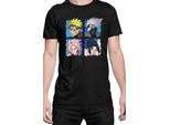 Maglietta Da Uomo Naruto Team 7 03, Man L , Noir