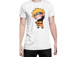 Maglietta Da Uomo Naruto Naruto Chibi, Man 5XL , Blanc