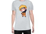 Maglietta Da Uomo Naruto Naruto Chibi, Man 3XL , Gris
