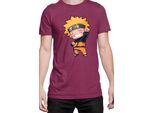 Maglietta Da Uomo Naruto Naruto Chibi, Man Xl , Bordeaux