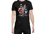 Maglietta Da Uomo Naruto Team 7 04, Man 5XL , Noir
