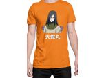 Maglietta Da Uomo Naruto Orochimaru 03, Man S , Orange