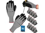 Kotarbau® Set Di 12 Guanti Da Lavoro Antiscivolo Taglia 11 Guanti Da Lavoro Rivestiti In Lattice Per Uomo Donna Accessori Da Officina Guanti Da Giardinaggio Invernale