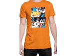 Maglietta Da Uomo Naruto Team 7 05, Man L , Orange