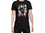 Maglietta Da Uomo Naruto Akatsuki Team Members 01, Man 5XL , Noir