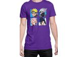 Maglietta Da Uomo Naruto Team 7 03, Man Xl , Lilas
