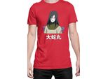 Maglietta Da Uomo Naruto Orochimaru 03, Man S , Rouge
