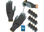 Kotarbau® Set Di 12 Guanti Da Lavoro Antiscivolo Taglia 8 Guanti Da Lavoro Rivestiti In Lattice Per Uomo Donna Accessori Da Officina Guanti Da Giardinaggio Invernali