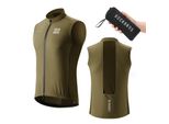 Rockbros Gilet Da Ciclismo Antivento Leggero E Traspirante Senza Maniche Gilet Da Ciclismo Per Strada Mtb Donna Uomo Marrone L