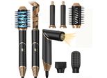 5 In 1 Asciugacapelli Spazzola Per Arricciare I Capelli Spazzola Ad Aria Calda Automatica Spazzola Rotonda Asciugacapelli Spazzola Per Arricciare Spazzola Per Raddrizzare Spazzole Per Lo Styling Set Di Asciugacapelli