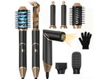 Airstyler Aria Calda Spazzola Asciugacapelli Spazzola Rotonda Asciugacapelli 60.000RPM Capelli Asciugacapelli Styler Multistyler Aria Calda, 1000W Asciugacapelli Capelli Styling Set Di Spazzole