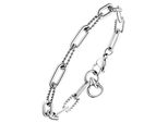 Armband Jobo, Silber (Edelstahlfarben), ArmbäNder, Damen, 21,5Cm, Edelstahl, Armband, Aus Edelstahl 21,5 Cm