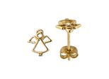 Paar Ohrstecker Jobo "Engel", Gold (Gelbgold 333), Ohrringe, Damen, Gelbgold 333, 333 Gold