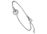 Armband Jobo, Silber (Silber 925, Weiß), ArmbäNder, Damen, 20Cm, Silber 925 (Sterlingsilber), Armband, 925 Silber Mit 20 Zirkonia