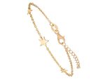 Armband Jobo "Sterne", Gold (Goldfarben), ArmbäNder, Damen, 19Cm, Silber 925 (Sterlingsilber), Armband, 925 Silber Vergoldet 19 Cm