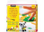 6 Colori A Guazzo A Base D'acqua + Tamponi In Schiuma - 6 X 80 Ml