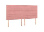 Vidaxl Testiere 4 Pz. Velluto Rosa 100X5X78/88 Cm