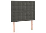 Vidaxl Testiere 2 Pz. Velluto Grigio Scuro 100X5X78/88 Cm