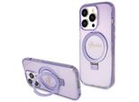 Guess Guhmp14Lhrsgsu Iphone 14 Pro 6.1 Fioletowy/Purple Hardcase Stand Script Glitter Magsafe