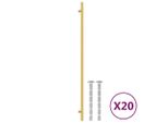 Vidaxl Maniglie Per Mobili 20 Pz. Acciaio Inox Dorato 480 Mm