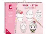 Janod Atelier - Passo Dopo Passo - Set Da Disegno Modelli Kawaii Stencils
