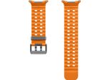 Samsung Marine Band ET-SNL70 Per Galaxy Watch Ultra, Band, Smartwatch, Arancione, Samsung, Galaxy Watch Ultra, Nero