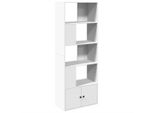 Syfax™ Libreria Bianca 70X36X189 Cm In Legno Multistrato