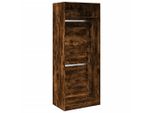 Vidaxl Armadio Rovere Fumé 80X50X200 Cm Materiale A Base Di Legno